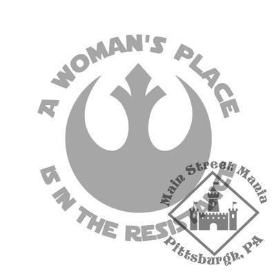 A Woman's Place is in The Resistance Star Wars Decal Sticker - image4